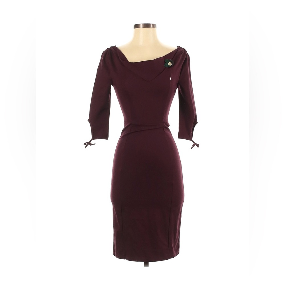 Unique Vintage Asymmetrical Wiggle Dress